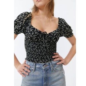 UO Old Soul Smocked Tee